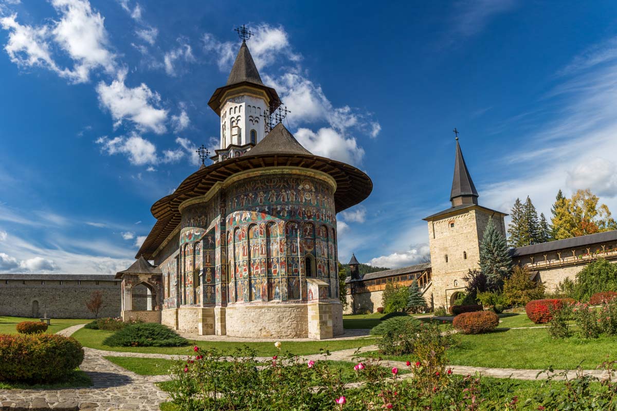 Painted monastery in Bucovina